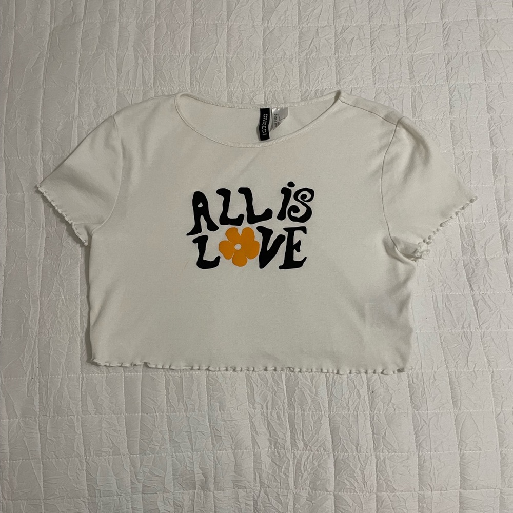 H&M crop graphic tee